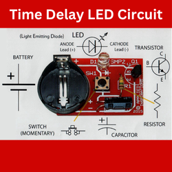 Time Delay LED Circuit - Learn to Solder Project Kit